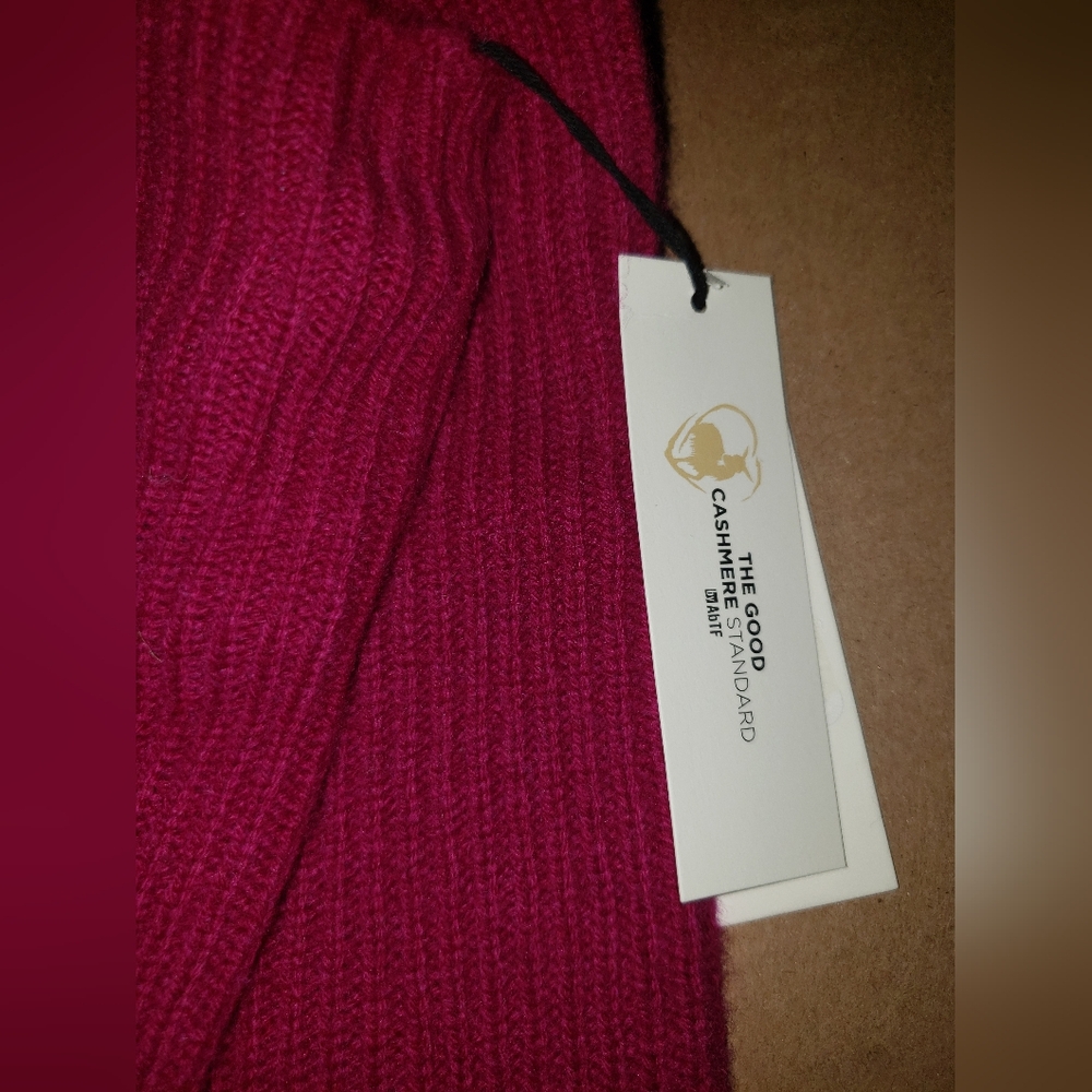Banana Republic 100% cashmere one size fits all 5 finger gloves deep red